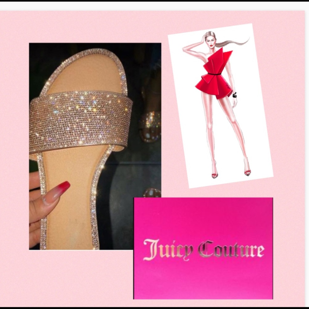 Beautiful juicy couture Sandals sparkle!